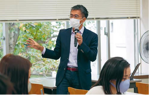 慶應大学 蟹江教授のゼミにも参加