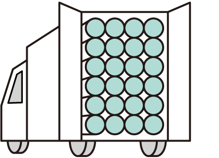 輸送をコンパクトに
