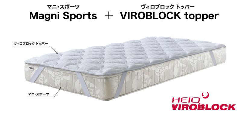 マニ・スポーツとViroblockトッパー